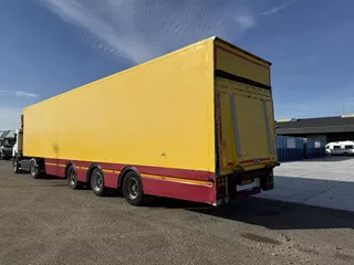 Tracon TRAILERS 3-Assige kasten oplegger met 3 tons klep / 2-assen gestuurd / APK 7-2026