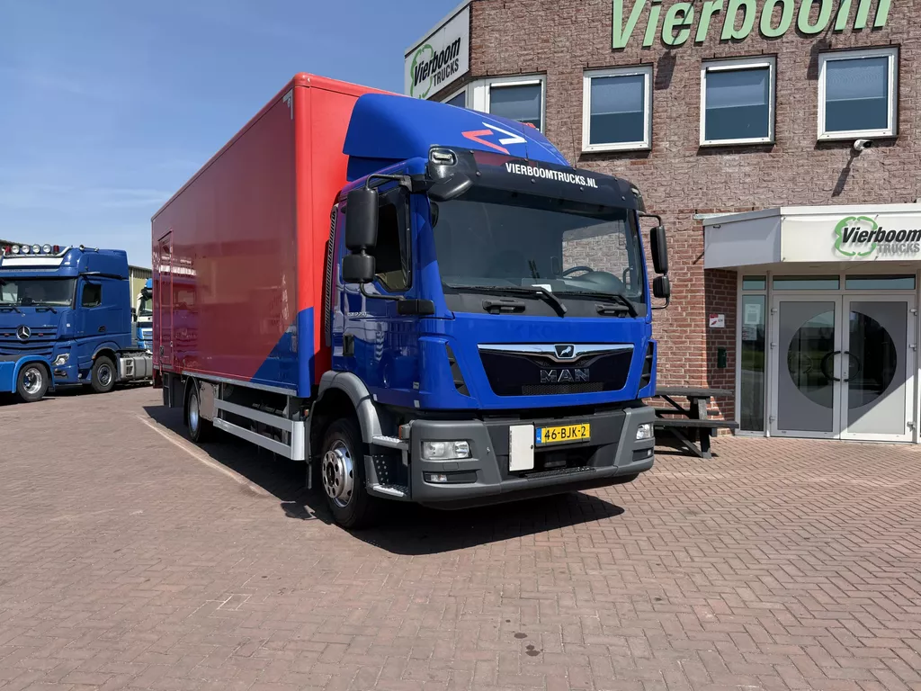 MAN TGM TGM 12.250 4X2 BL bakwagen met 2 Tons klep