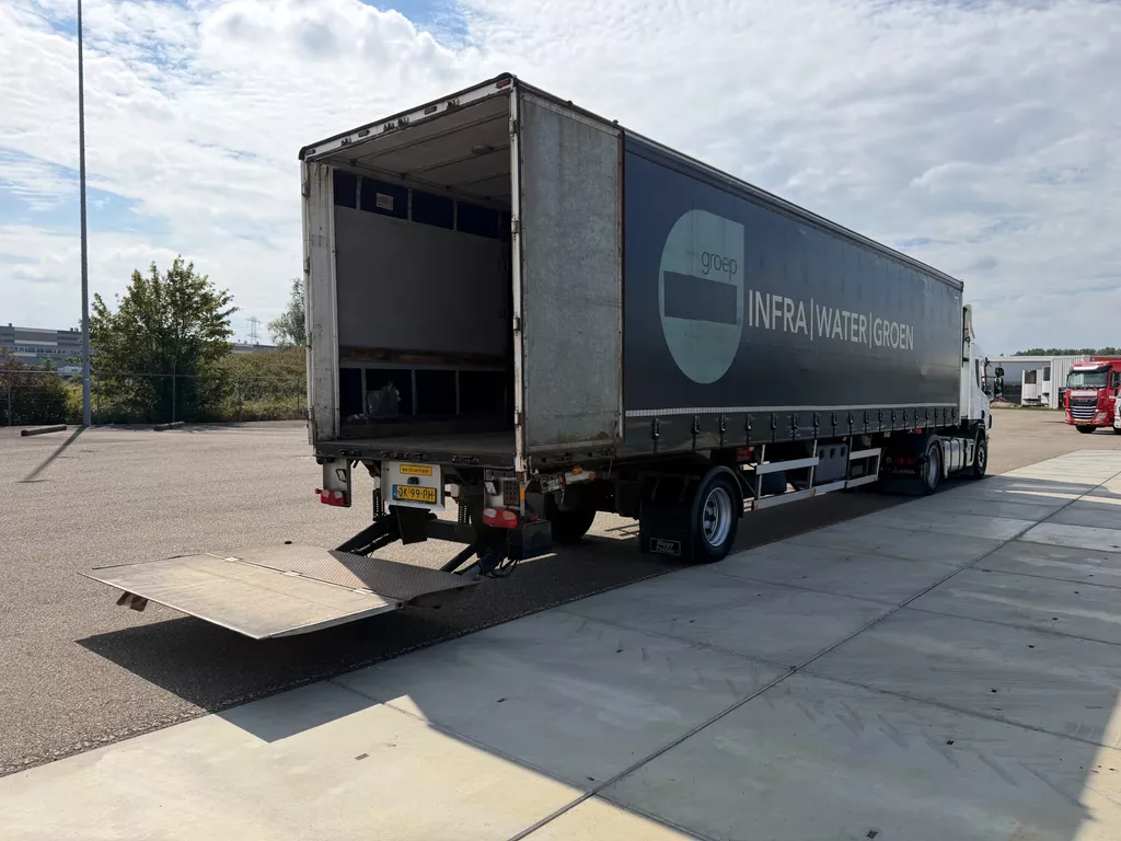 Trailer Happy ORTT 22/110 1-Assige gestuurde 12.60m city oplegger met klep