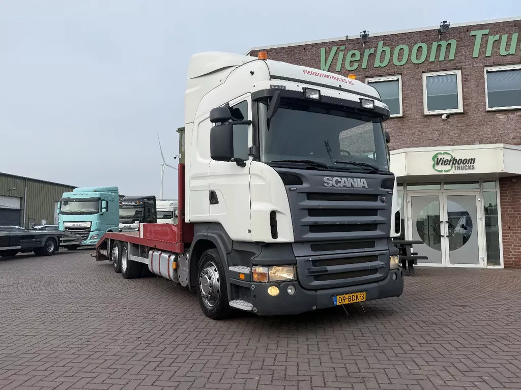 Scania R R240 R420 6X2 Machine transporter with ramps and hydraulic platform 8.50m Retarder