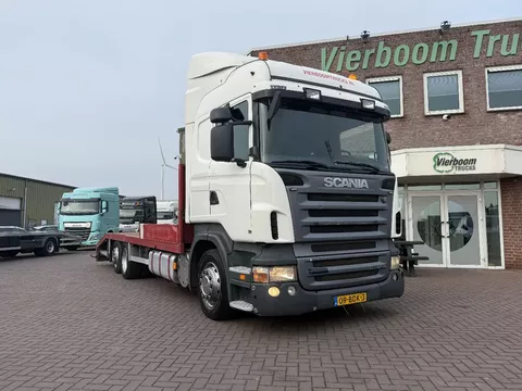 Scania R R240 R420 6X2 Machine transporter with ramps and hydraulic platform 8.50m Retarder