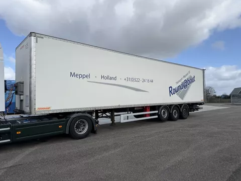 Fruehauf N/A 3-Assige kasten oplegger met 2tons klep / APK tot 1-2027