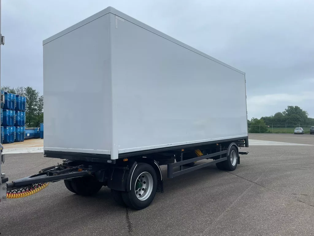 Pacton AXZ220 2-assige Ge&iuml;soleerde schamel aanhangwagen/APK 01-2027/Top staat