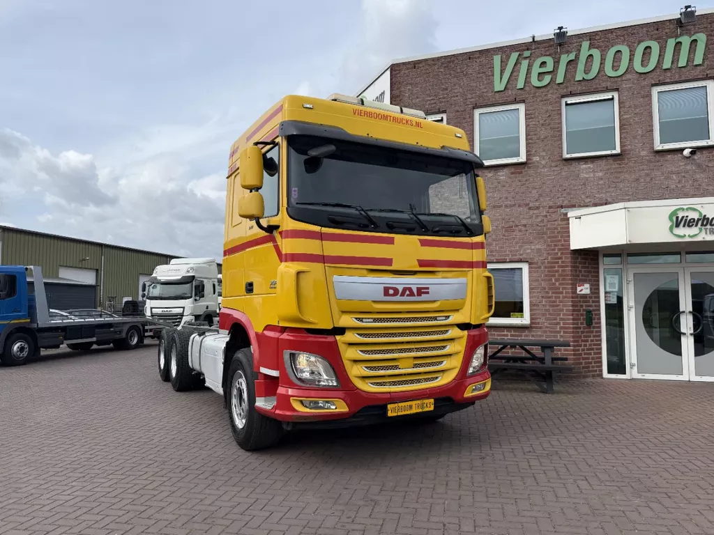 DAF XF 510 XF 510 FAT 6X4 Chassis / Manual gearbox / Big ax;le / Retarder / TOP CONDITION