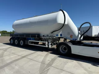 Feldbinder EUT 40 3 Alu. Zement Silo - Powder Bulk tank Onderlosser 1 Comp.| 39 m3