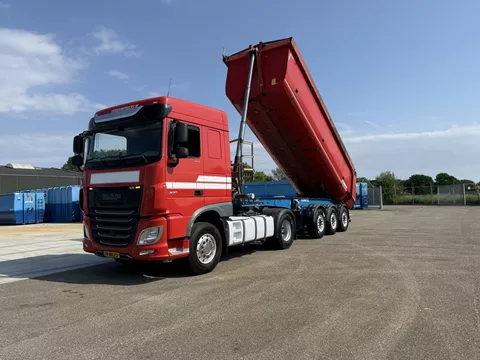 DAF XF 450 XF450 FT 4X2 I.C.M. 2016 Schmitz SGF*S3 27m3 stalen kipper