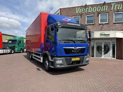 MAN TGM TGM 12.250 4X2 BL bakwagen met 2 Tons klep