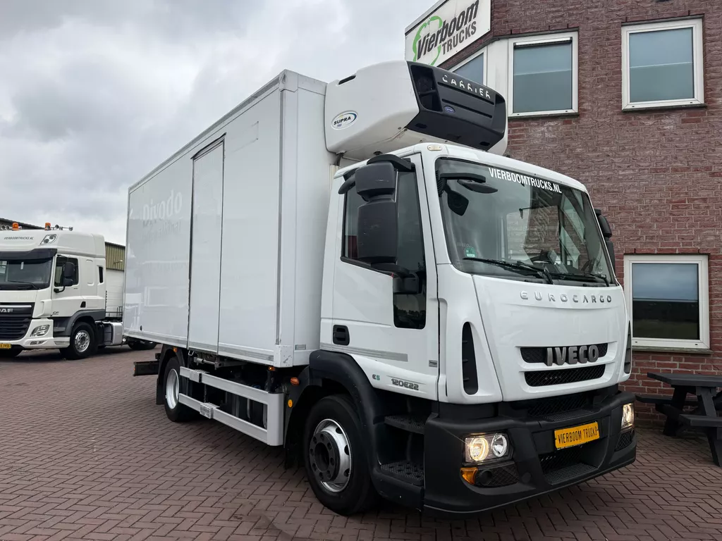 Iveco Eurocargo ML120E22 Tiefkuhl koffer mit Carrier Supra 750 / Klima / Euro5
