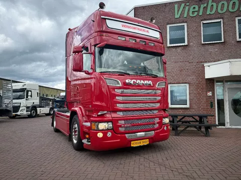 Scania R R520 V8 4x2 STREAMLINE EURO6 RETARDER STANDAIRCO SPECIAL INTERIEUR HYDRAULICS SUPER CONDITION!!!